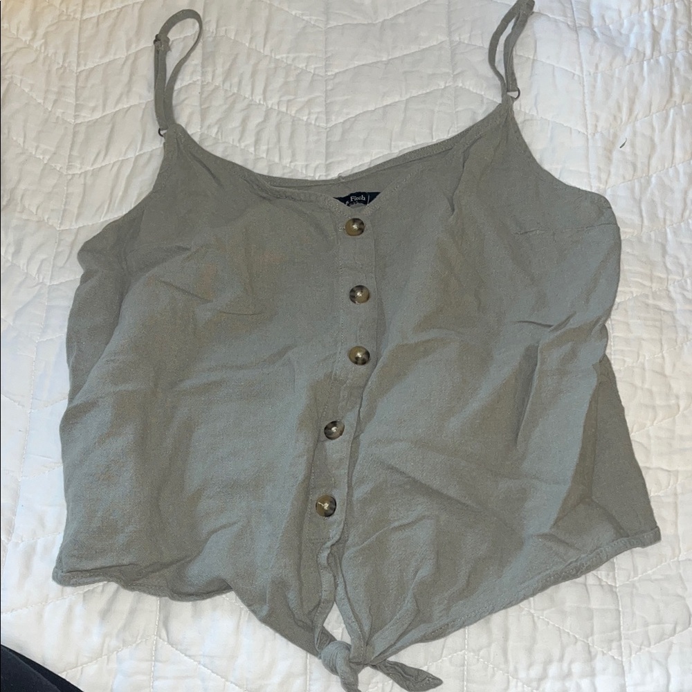 Abercrombie & Fitch Khaki Button-Front Camisole